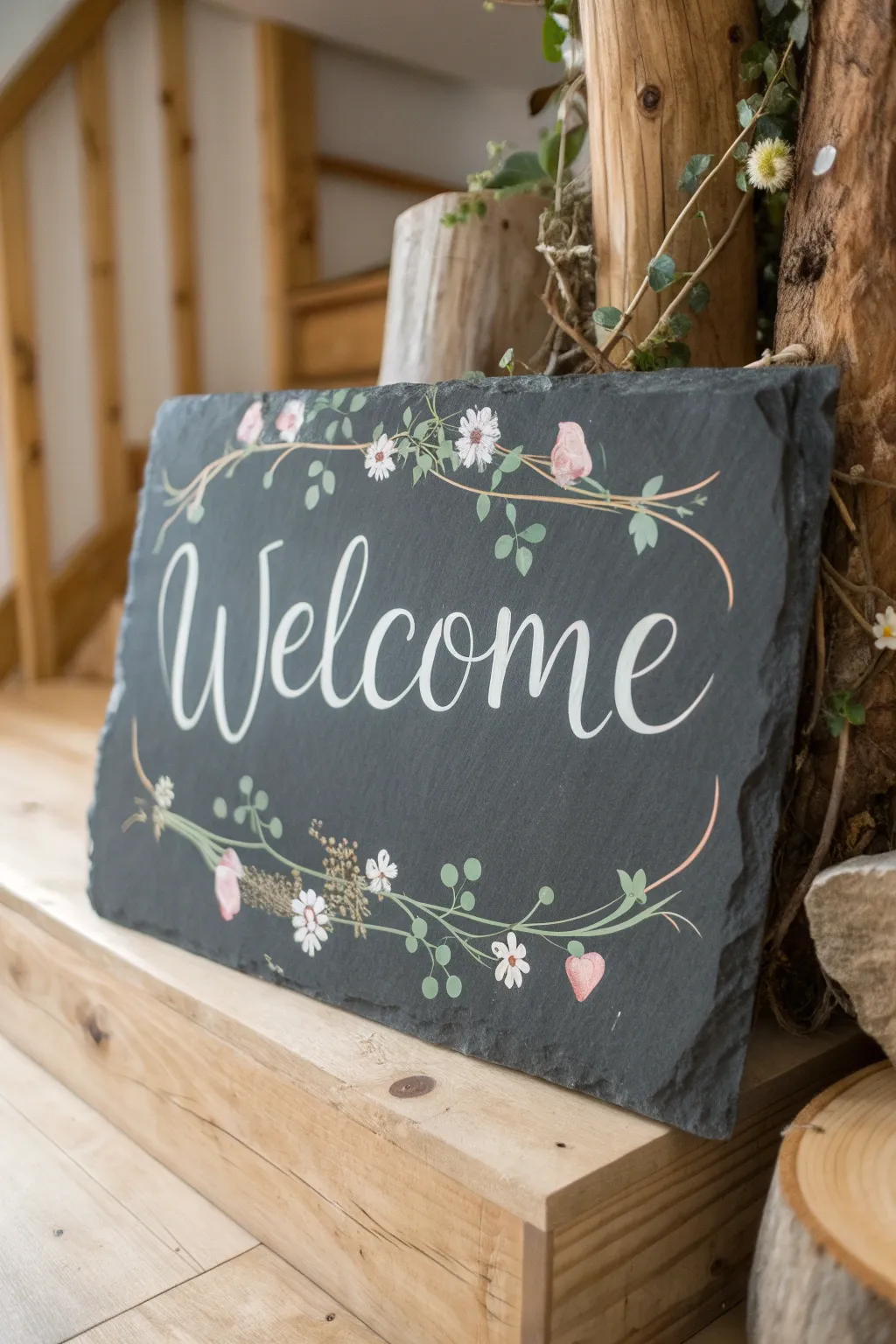 Welcome your guests with rustic elegance and a touch of whimsy.