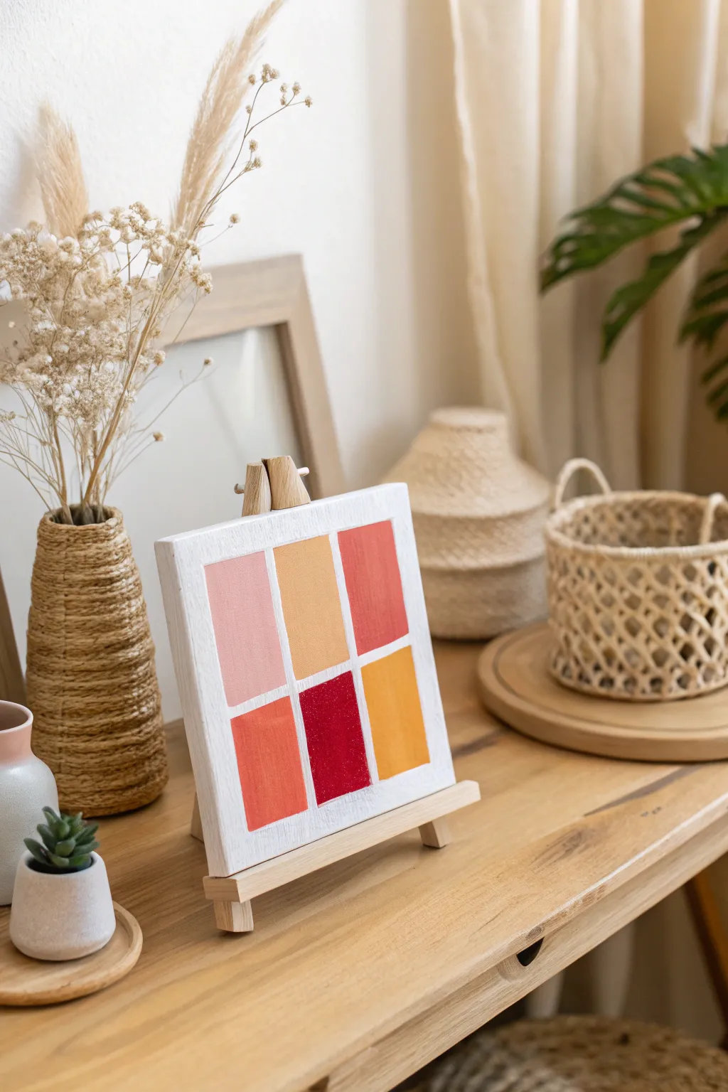 Discover the joy of creating your own abstract color block masterpiece - simplicity meets vibrant creativity.