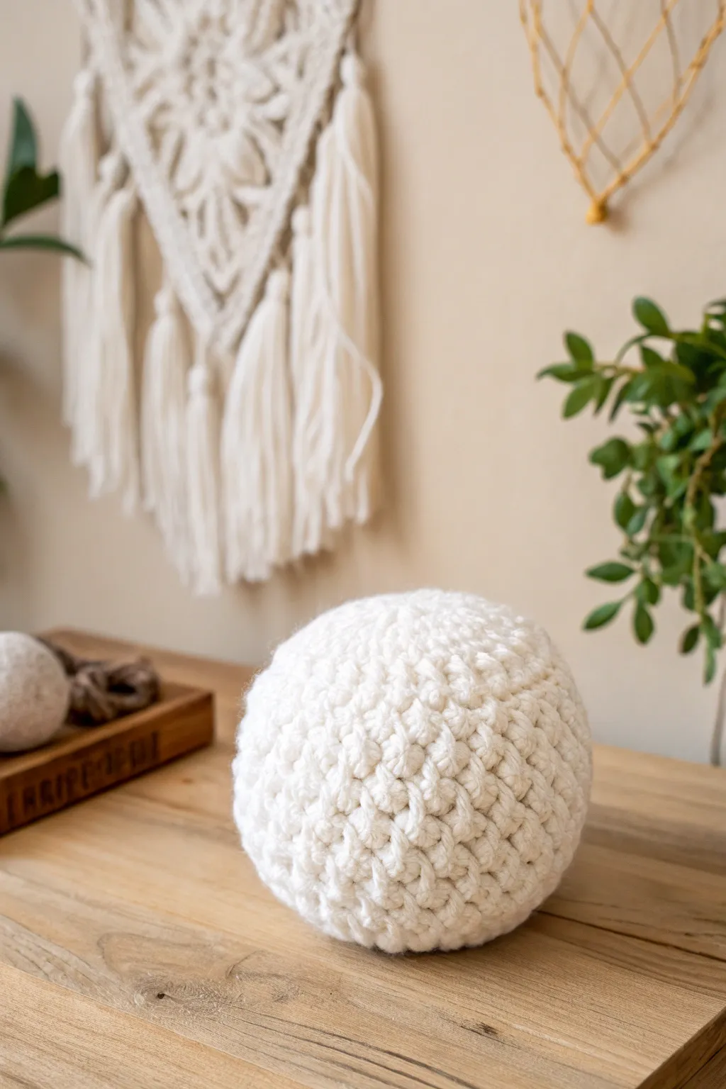 Crafted for Fun: Embrace indoor play with these charming handmade snowballs!