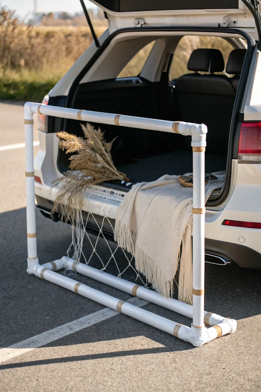Kick off the fun with your own mini soccer field on wheels! ⚽️✨ #GoalPostGuardians #TrunkOrTreat #ScandiBoho