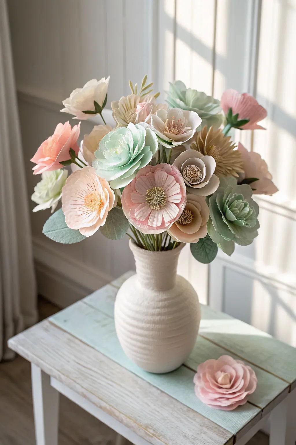 Bloom into spring with handcrafted paper flowers that bring everlasting charm to your home.