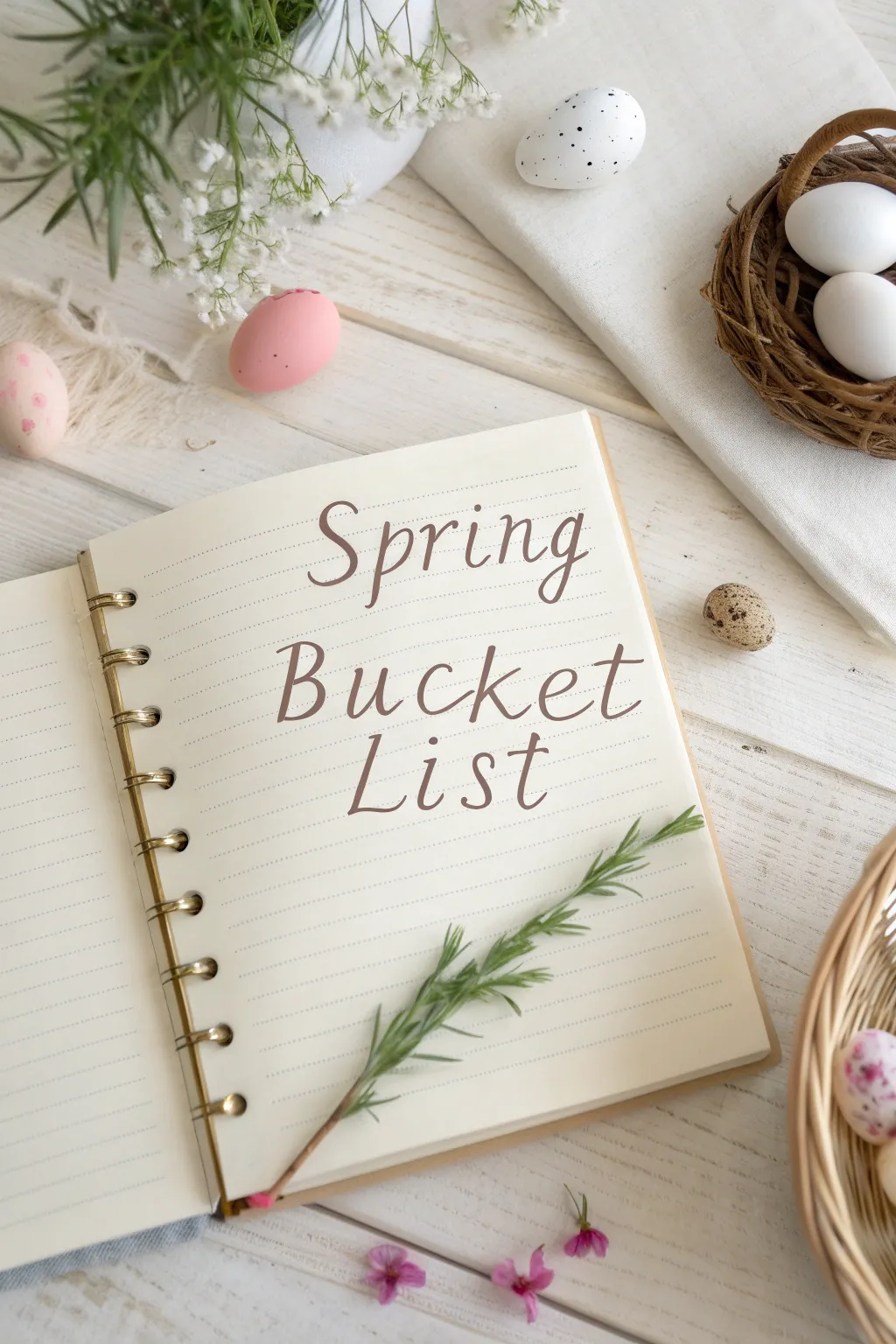 Embrace the season's energy with a beautifully crafted spring bucket list. 🌸 #SpringVibes #MinimalistBoho