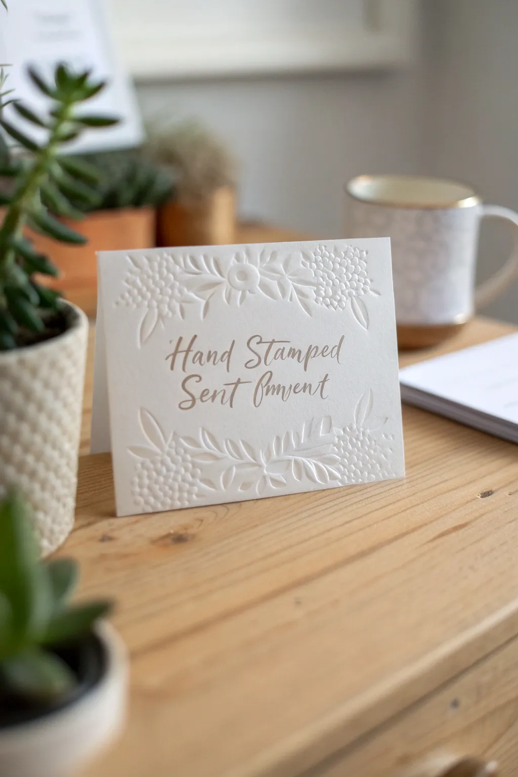 Add a heartfelt sentiment to your cards for a personal touch that speaks volumes.
