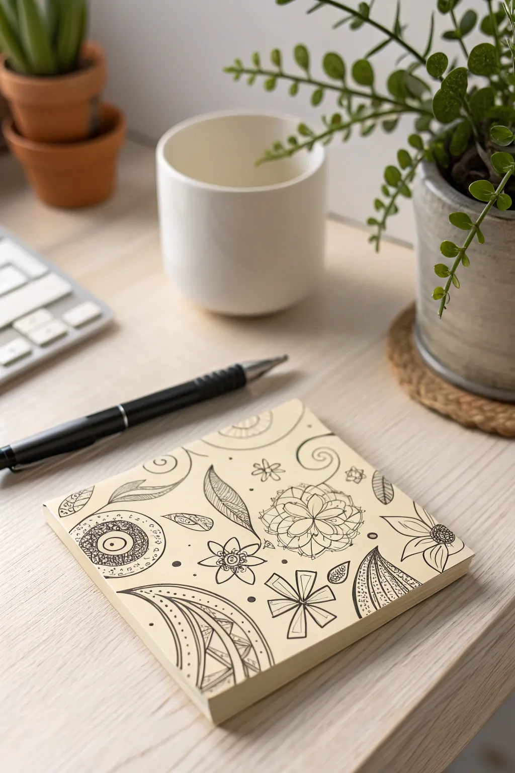 Transform your workspace with charming doodle designs on sticky notes—where simplicity meets creativity.