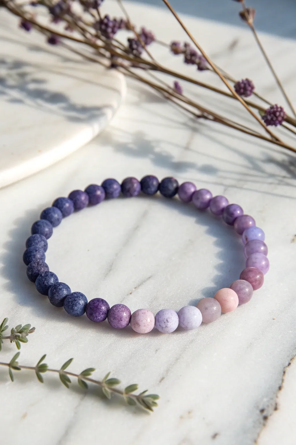 Embrace the beauty of ombre with this handcrafted clay bead bracelet, a perfect blend of simplicity and elegance.