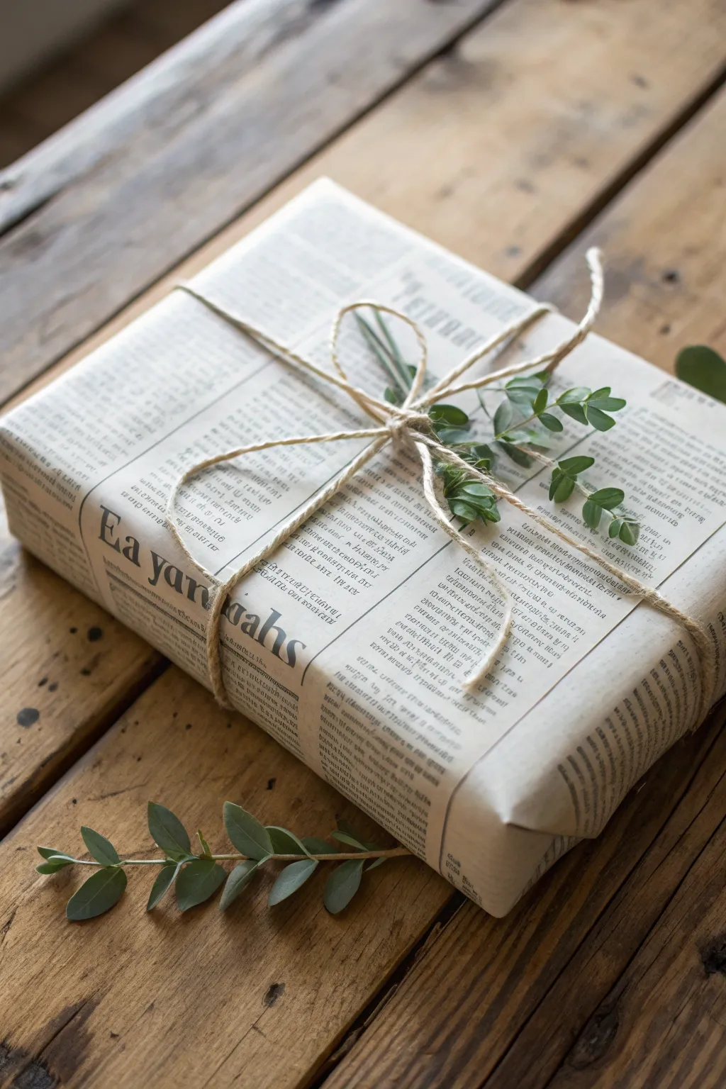 Turn yesterday's news into today's chic gift wrap with this sustainable and stylish idea.