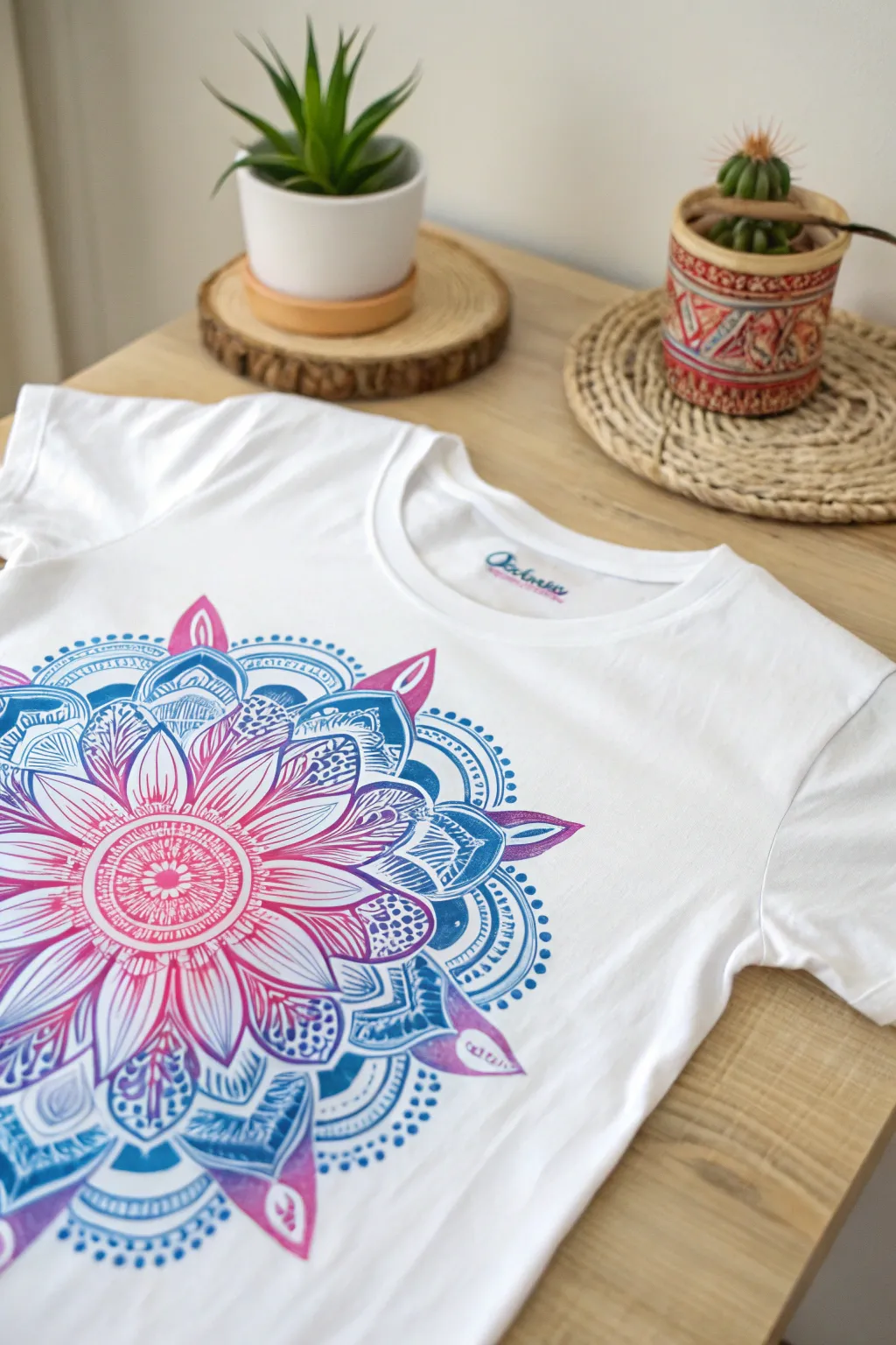 Transform your T-shirt into a canvas of color with Sharpie and alcohol magic! ✨ #DIYFashion #BohoChic