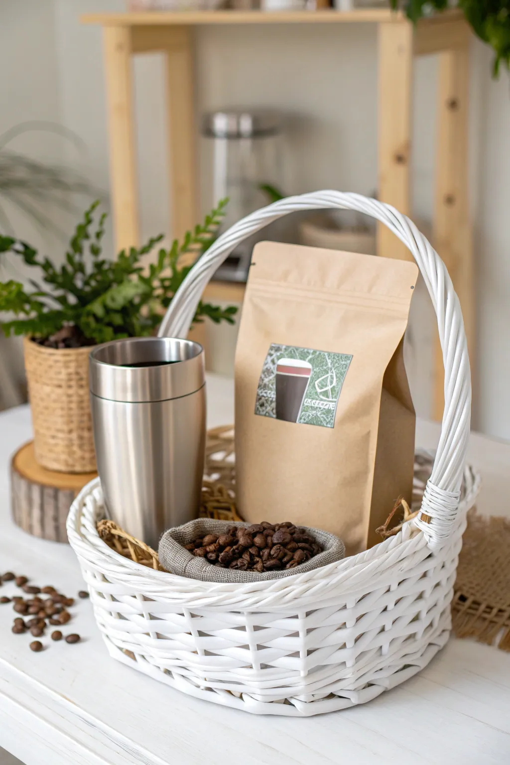 For the teacher who savors every sip – a Coffee Lover's Basket that delights with simplicity and style.