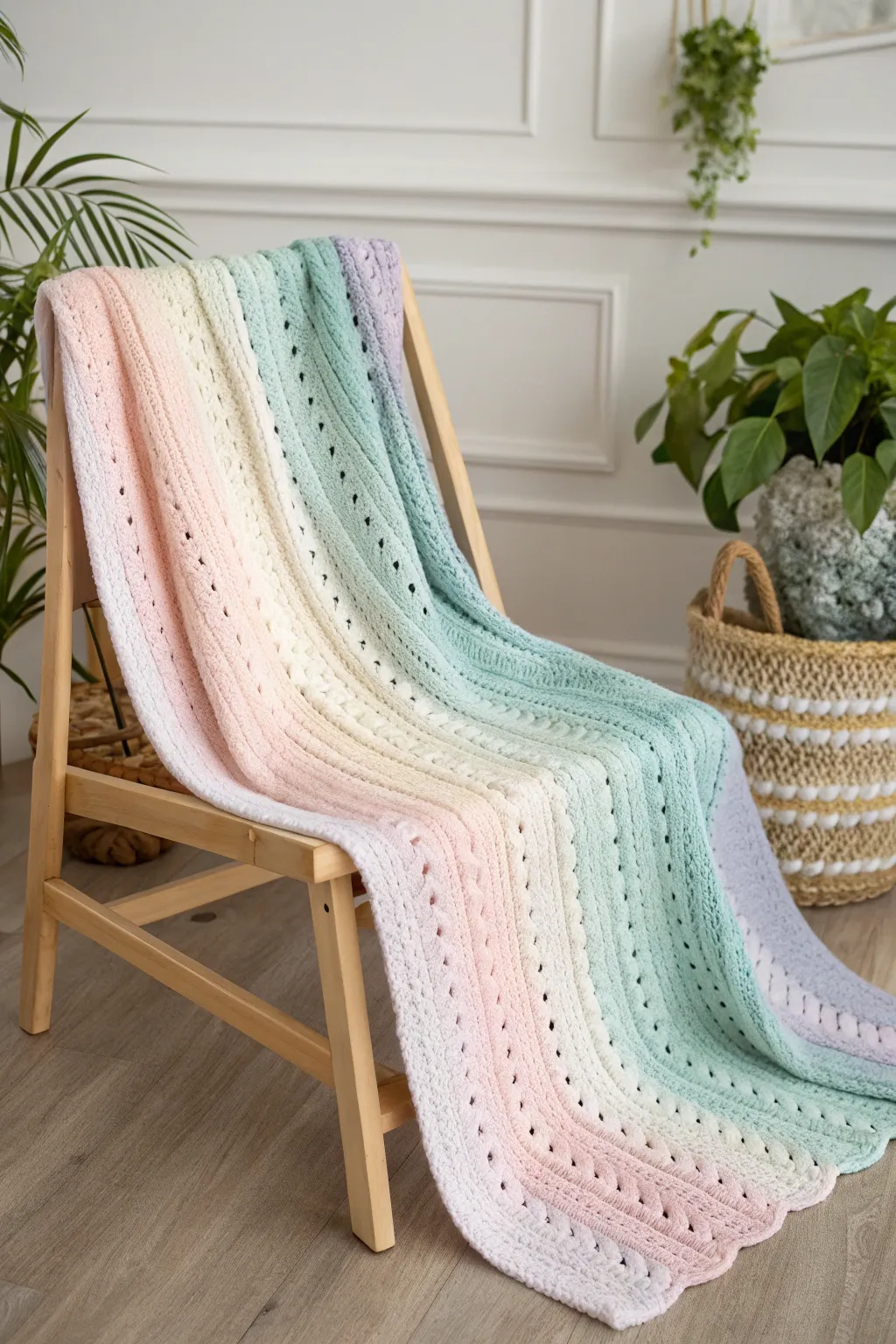 Capture life's precious moments with a handcrafted temperature blanket, marking each day in gentle hues.