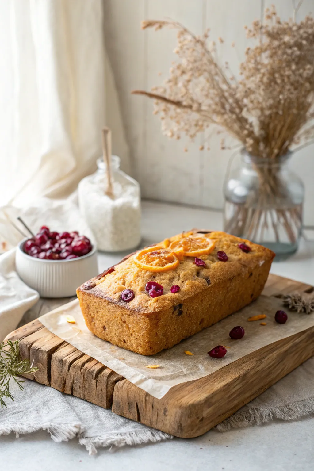 Elevate your Thanksgiving table with this stunning cranberry-orange cornbread, a perfect blend of tangy and sweet.