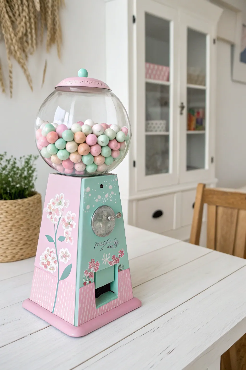 Add a whimsical touch to your playroom with this charming DIY cardboard gumball machine.
