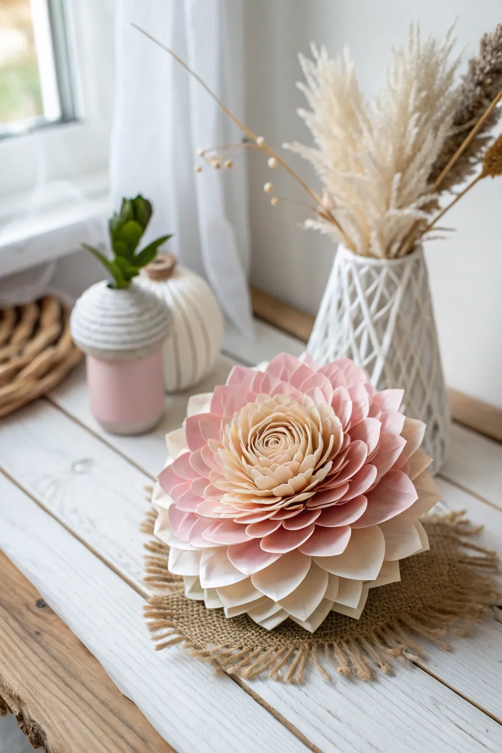 Eternal blooms crafted with love: a paper flower that captures the essence of Mother's Day.