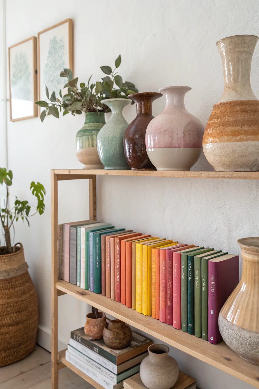 Transform chaos into art with a color-coded organization system. Discover beauty in simplicity and let your thrifted treasures shine.