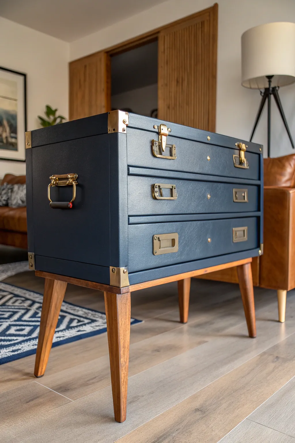 Craftsmanship meets style: Transform your vintage toolbox into a chic statement piece.