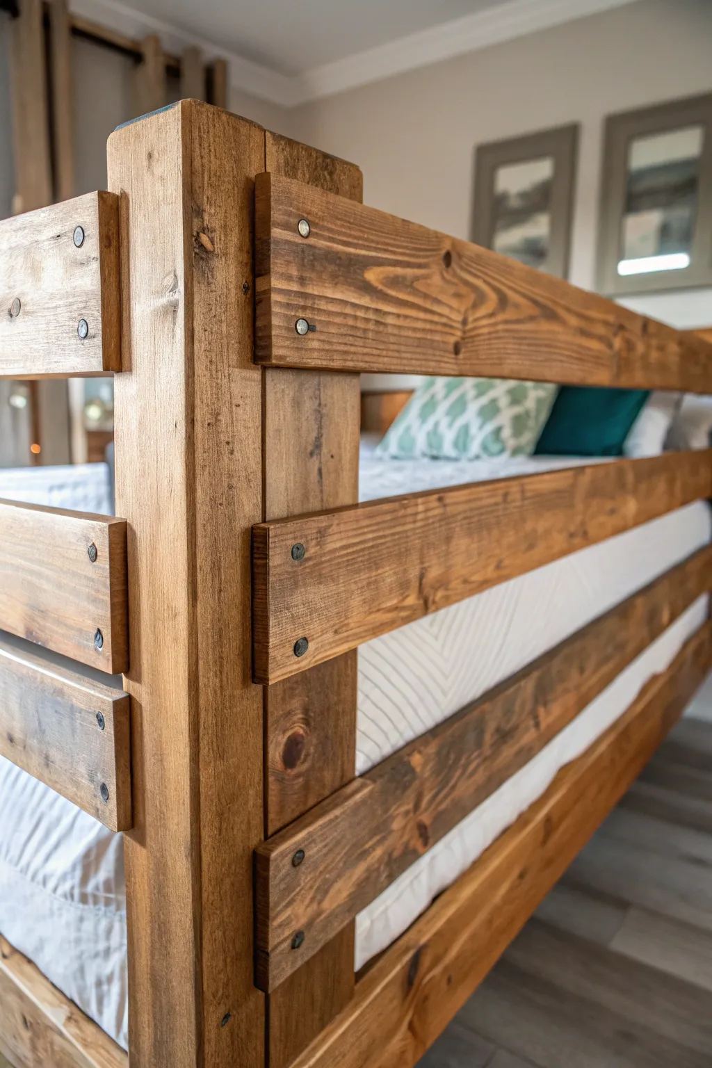 Elevate your space with stylish, DIY pallet guard rails—craftsmanship meets modern design.