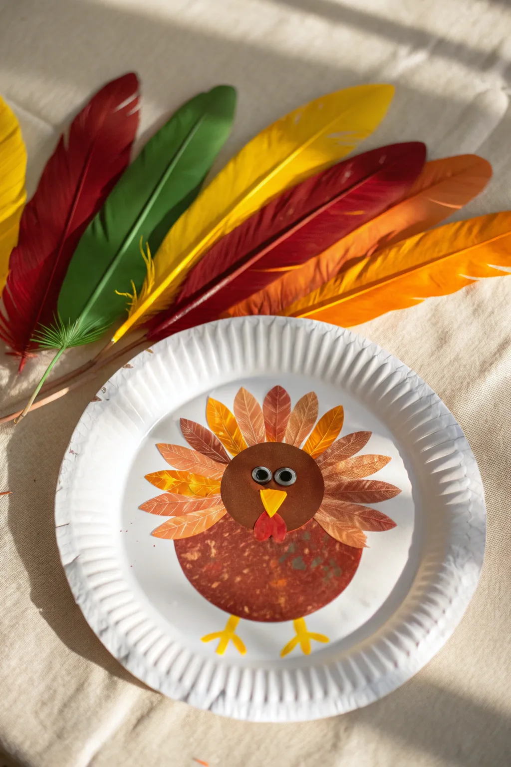 Transform a simple paper plate into a charming turkey masterpiece—perfect for tiny hands and big imaginations!