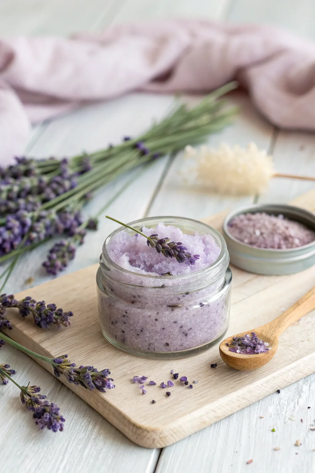 Embrace natural beauty with a DIY lavender scrub kit—perfect for a relaxing tween Easter treat!