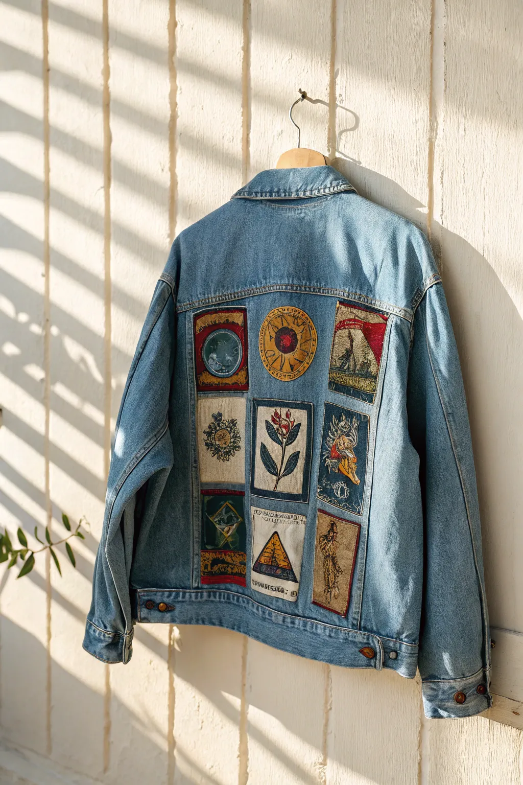 Transform your denim into a canvas of adventures with colorful patchwork perfection.