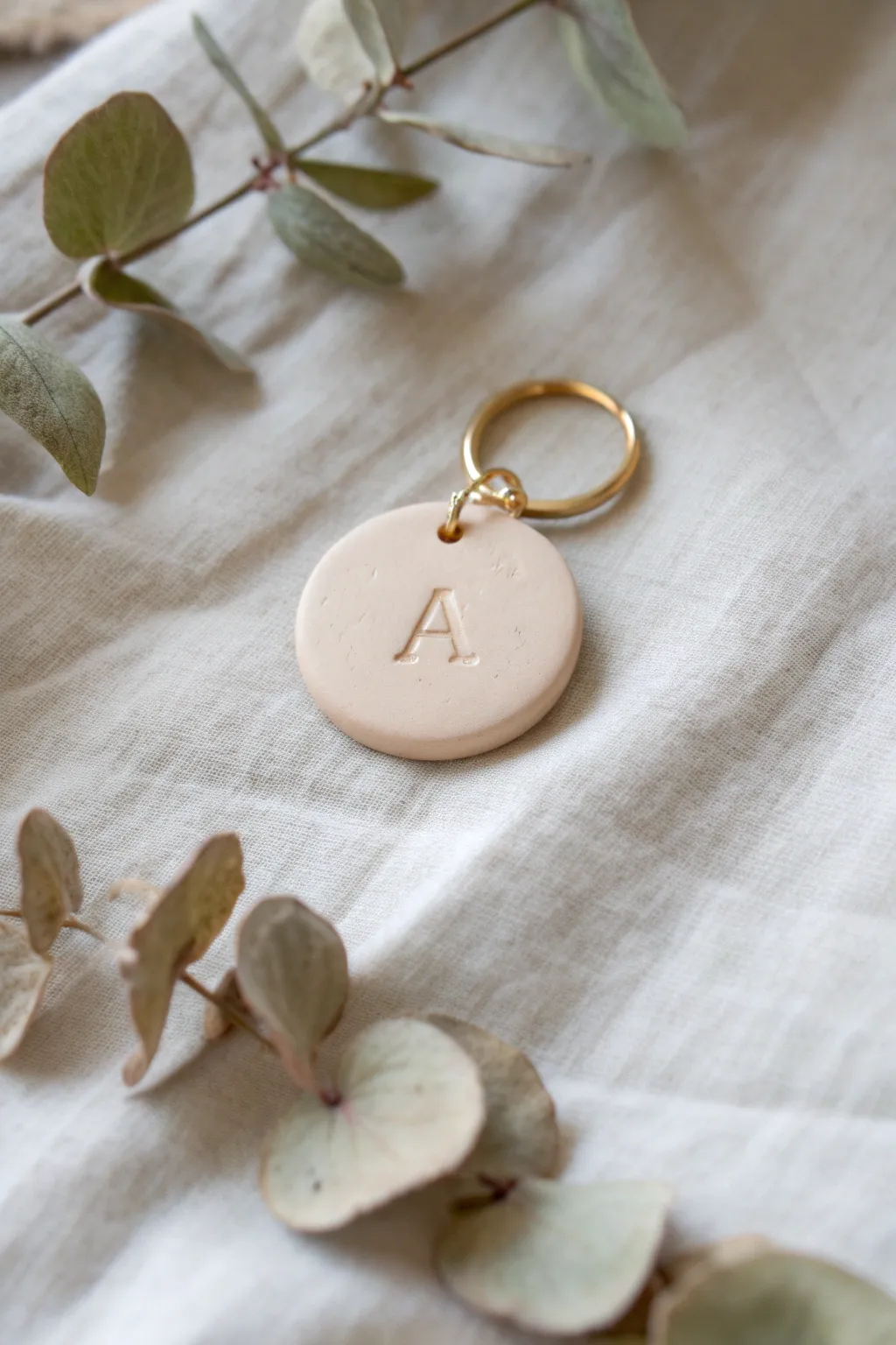 Crafted with love: Personalized clay keychains that speak from the heart.