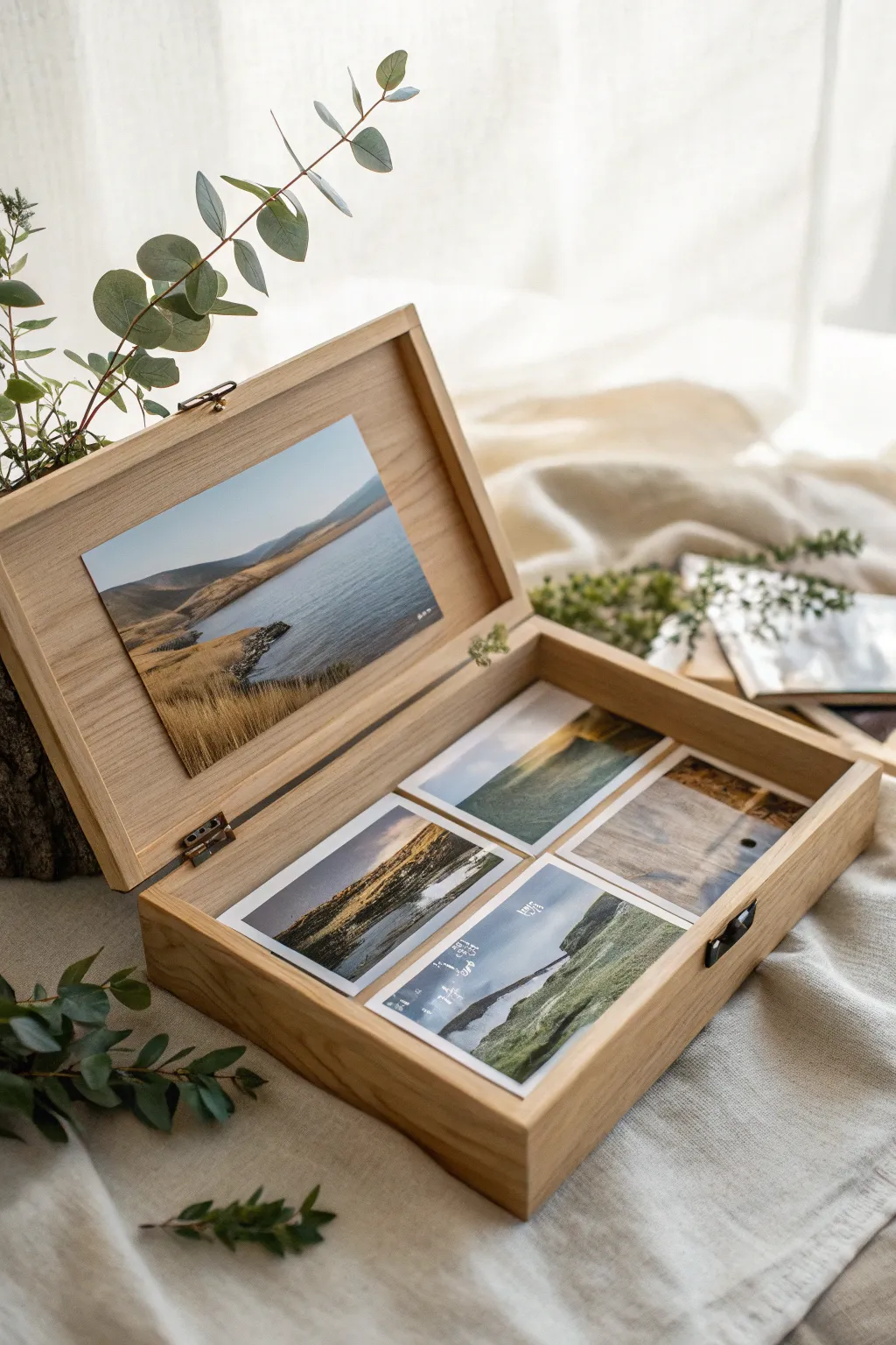 Dreams unfold in simplicity: your vision box of serene landscapes.