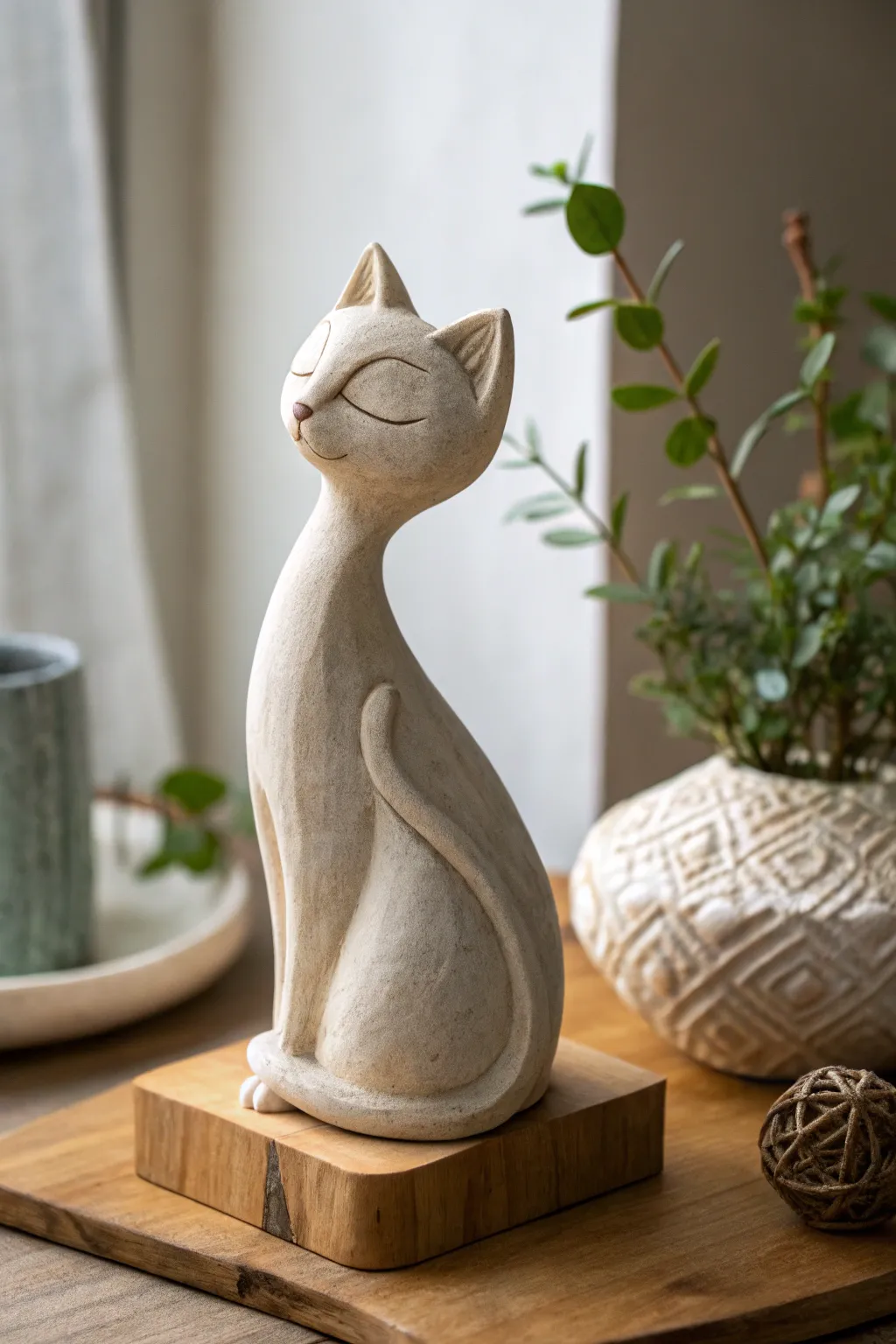 Discover the charm of this funky animal-human hybrid sculpture, where imagination meets craftsmanship!