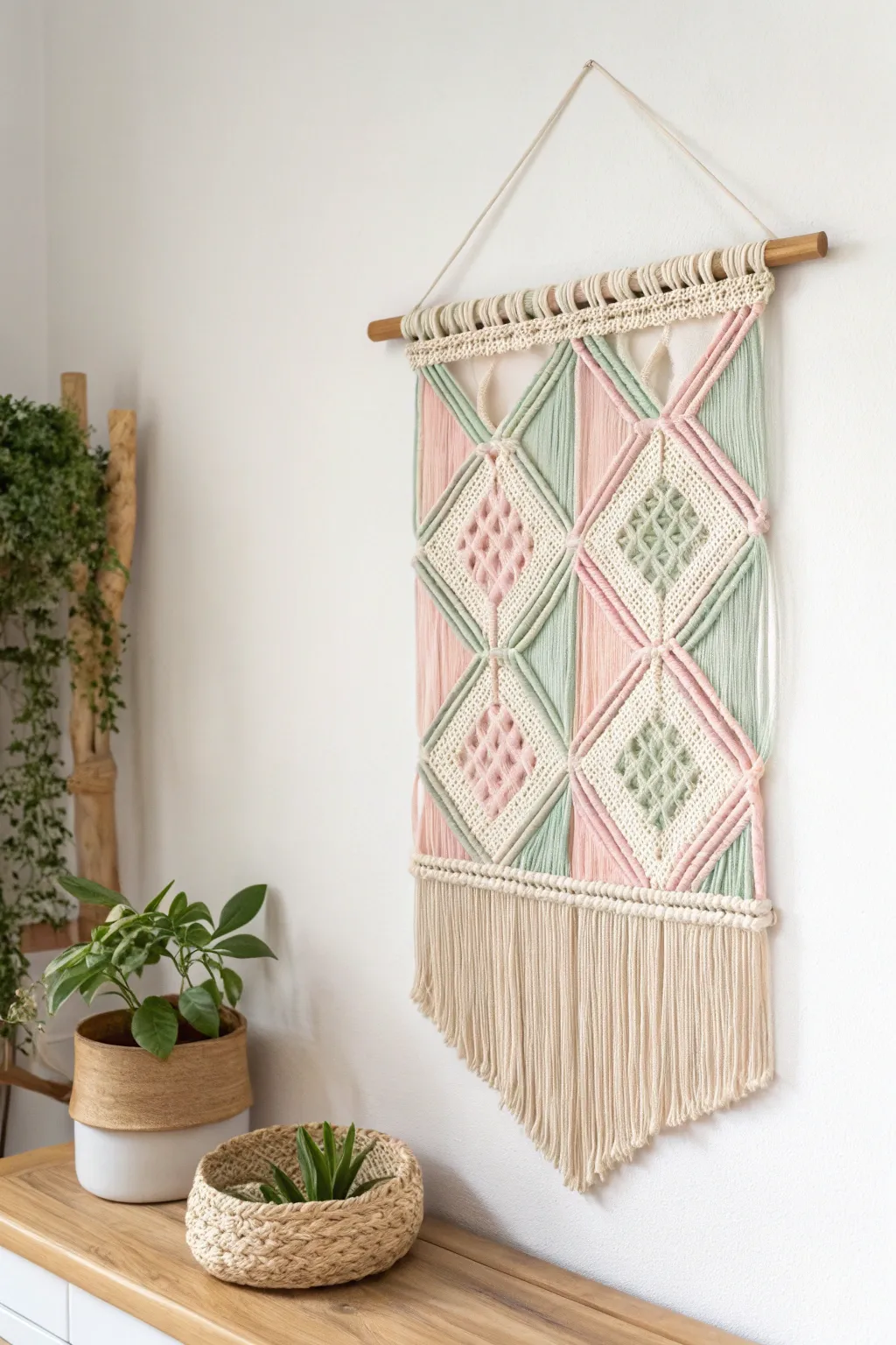 Elevate your space with the timeless elegance of handcrafted bamboo wall art.
