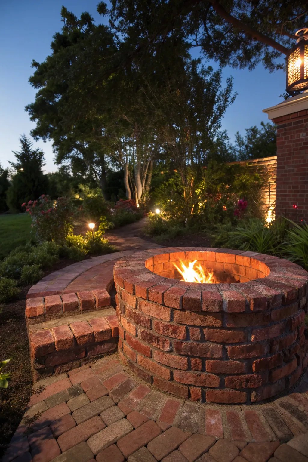 Transform old bricks into a stunning centerpiece for unforgettable nights.