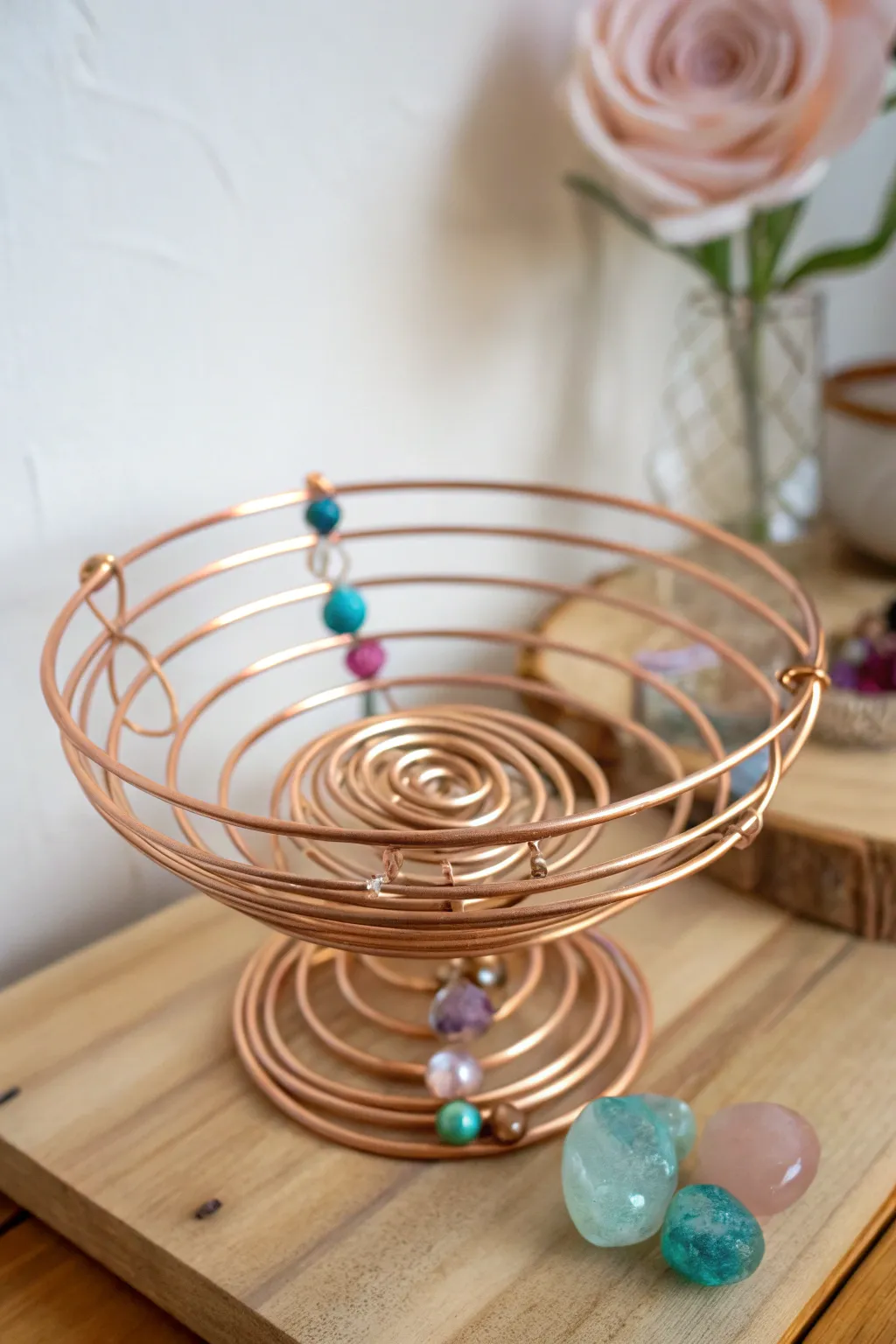 Whimsical Wire Wonders: Elevate your art with intricate spirals and a splash of color.