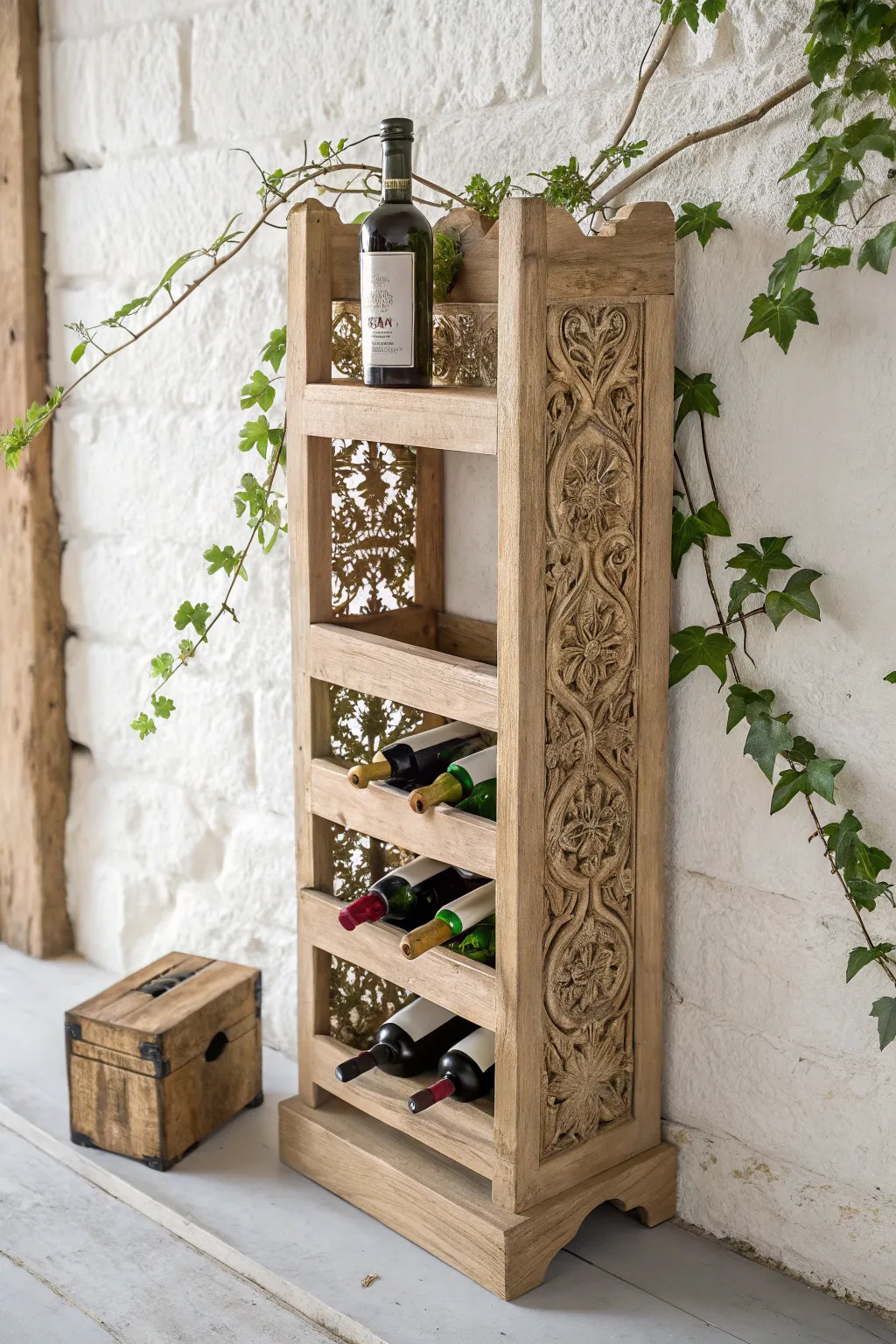 Elevate your wine collection with rustic elegance and minimalist charm. 🍷✨