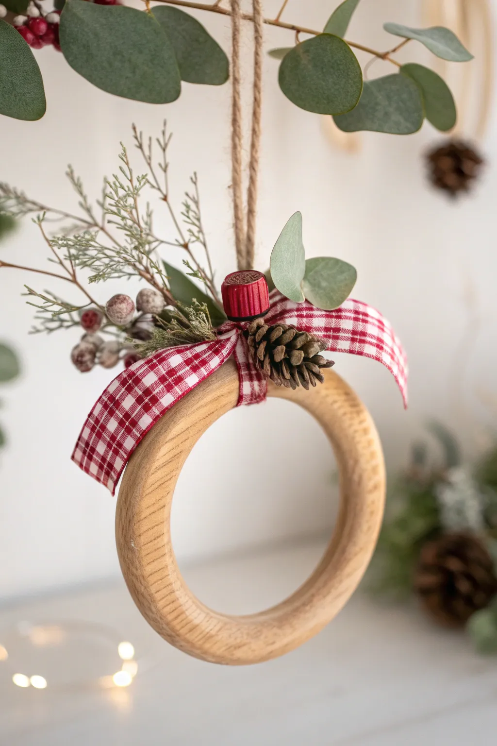 Add a touch of homemade elegance to your holiday decor with these charming rustic ornaments!