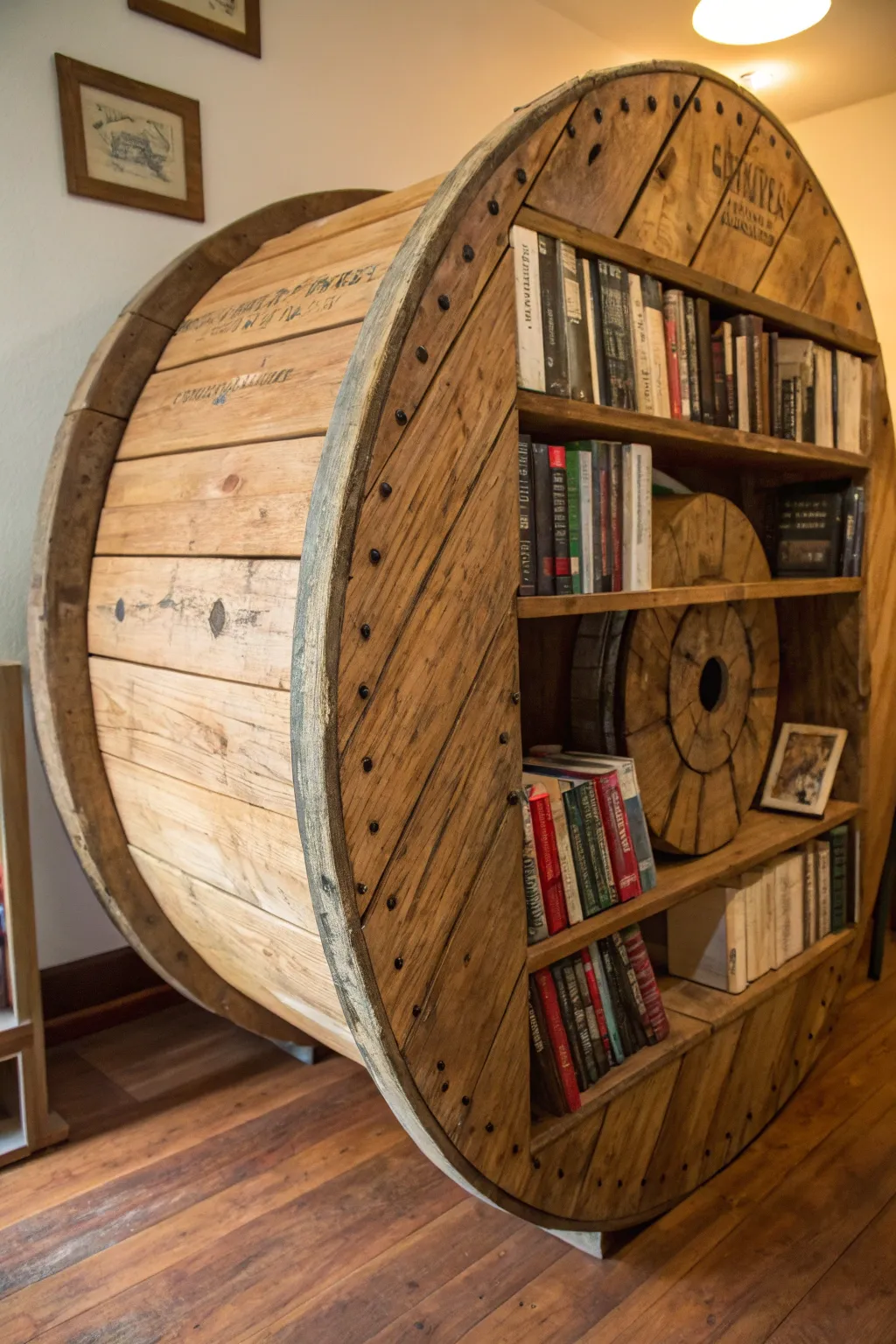 Discover the charm of craftsmanship with this unique rustic bookshelf transformation.