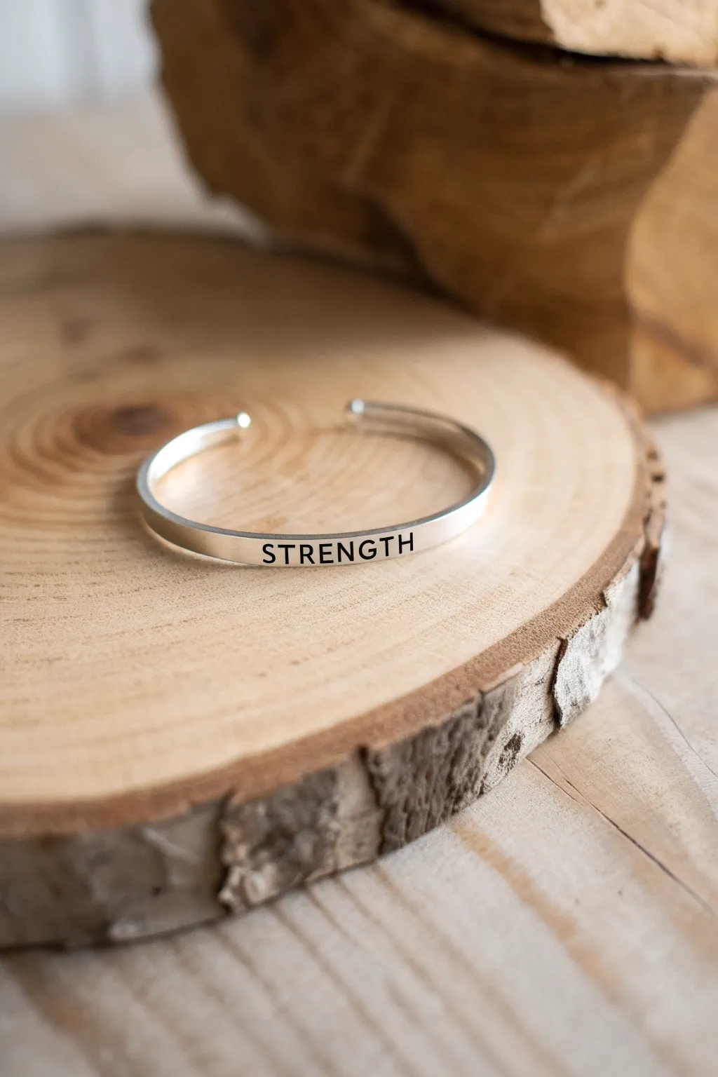 Embrace your inner strength with a touch of elegance and simplicity.