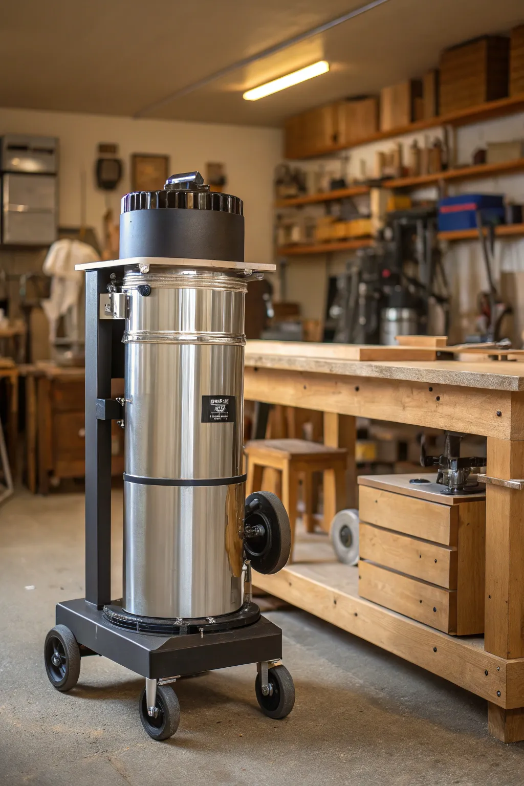 Effortlessly move your projects forward with a versatile mobile dust collector.