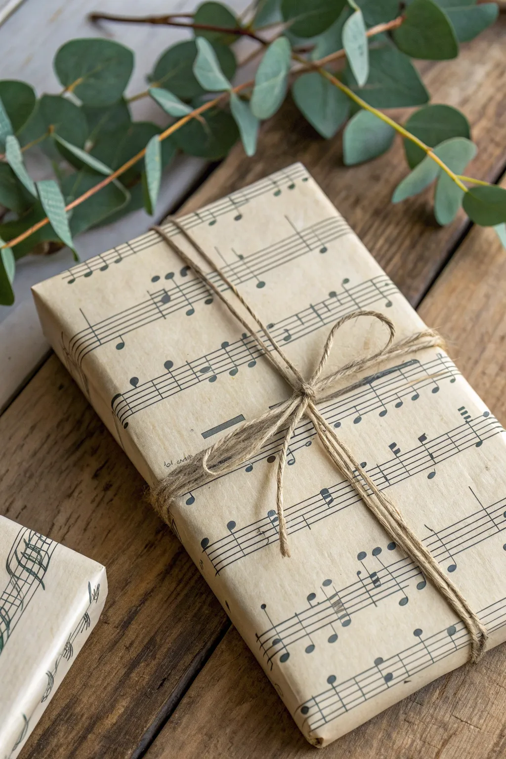 Wrap your gifts in a symphony of elegance with vintage music sheets.