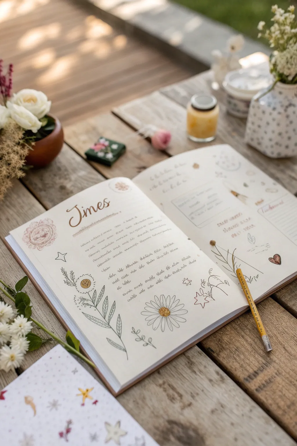 Embrace the handwritten charm for a personal touch in your zine layouts.