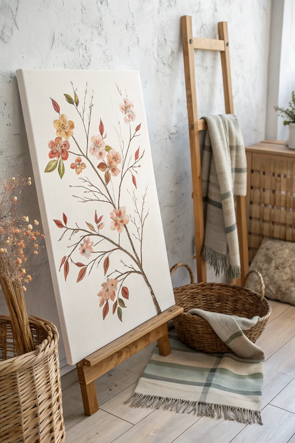 Embrace the seasons with a canvas that blossoms from autumn to spring.