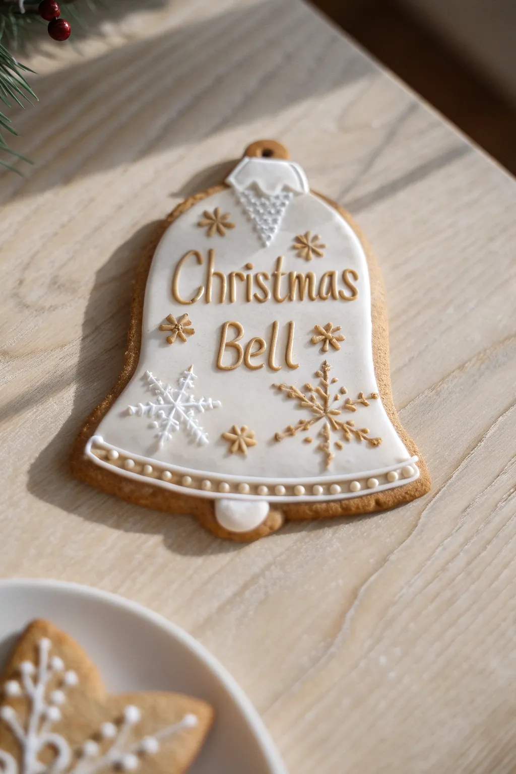Celebrate the season with personalized festive bell cookies, the perfect blend of simplicity and boho charm.