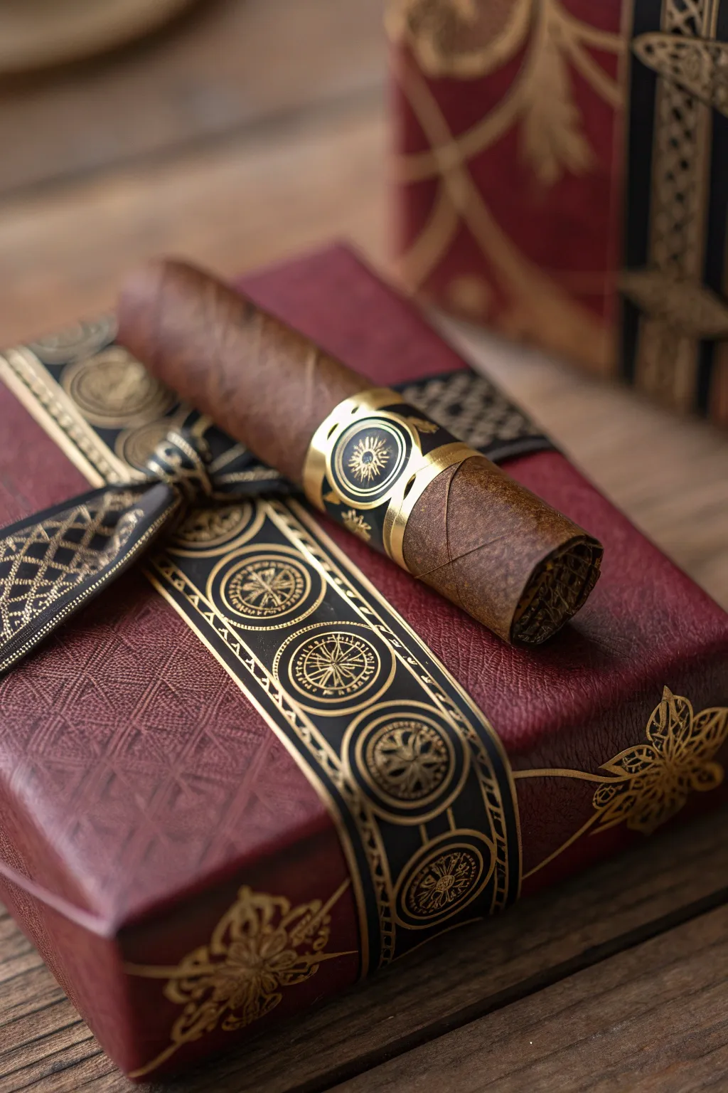 Elevate your gift wrapping game with the timeless elegance of cigar bands.