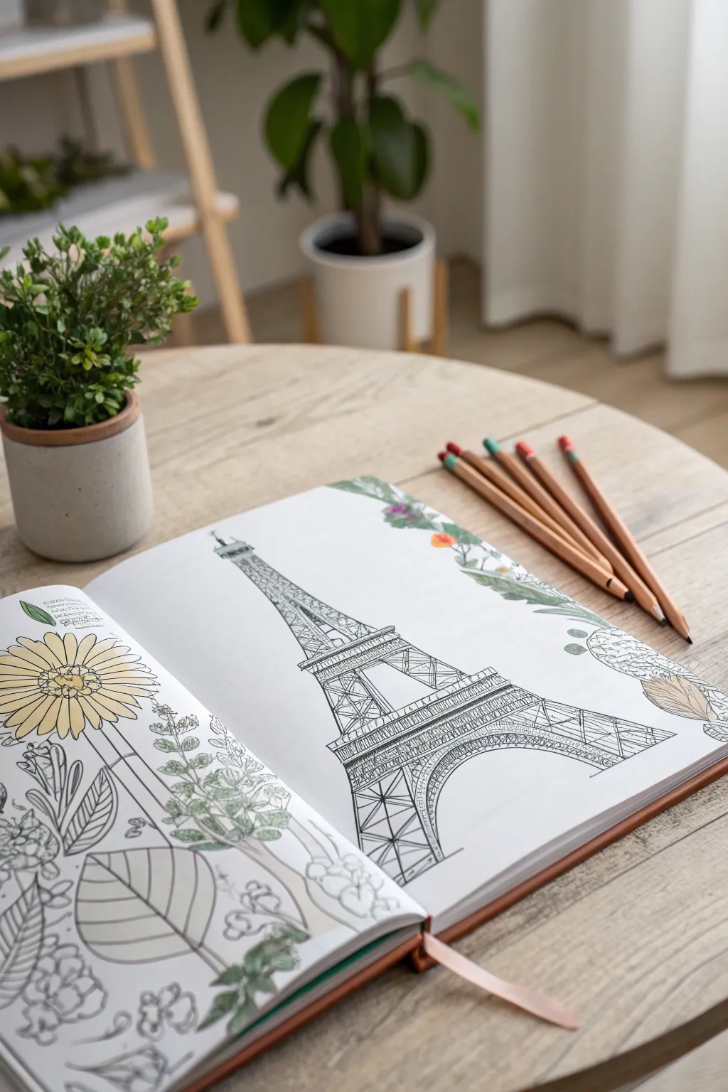 Discover the elegance of iconic structures through the art of coloring.