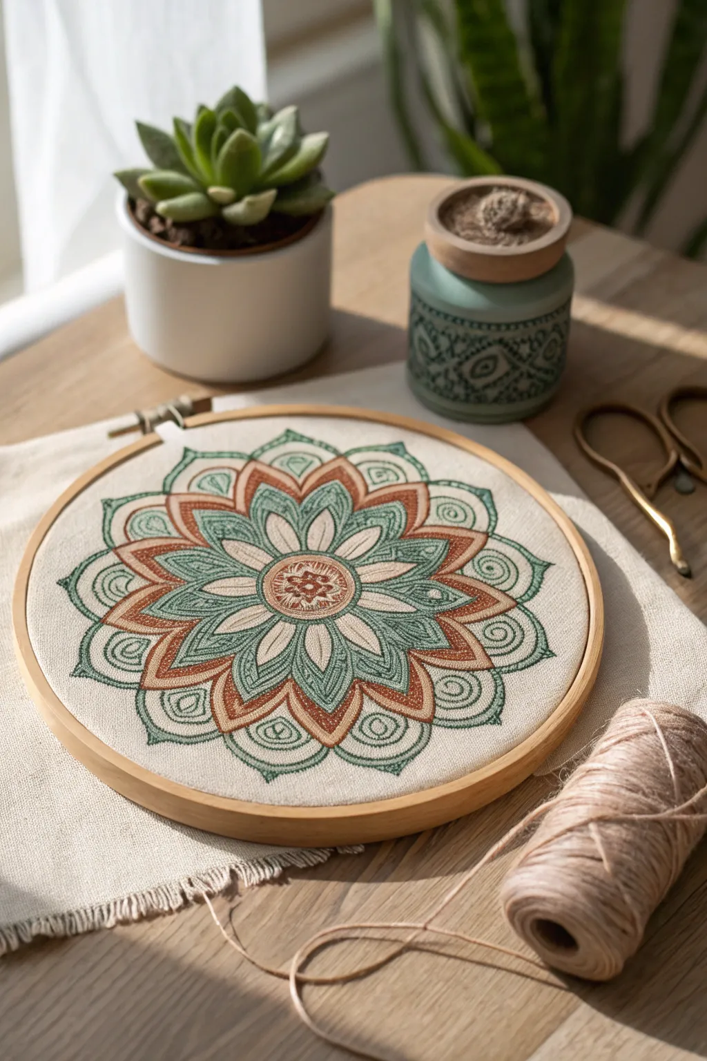 Embrace tranquility with this mystical mandala cross stitch—where simplicity meets meditation.