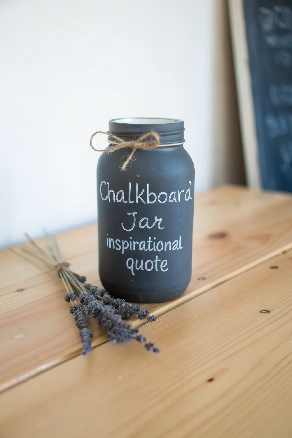 Transform your space with DIY chalkboard jars—perfect for ever-changing inspirations.