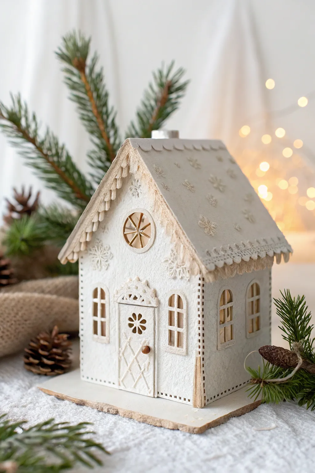Craft a cozy Christmas village with a sustainable twist!
