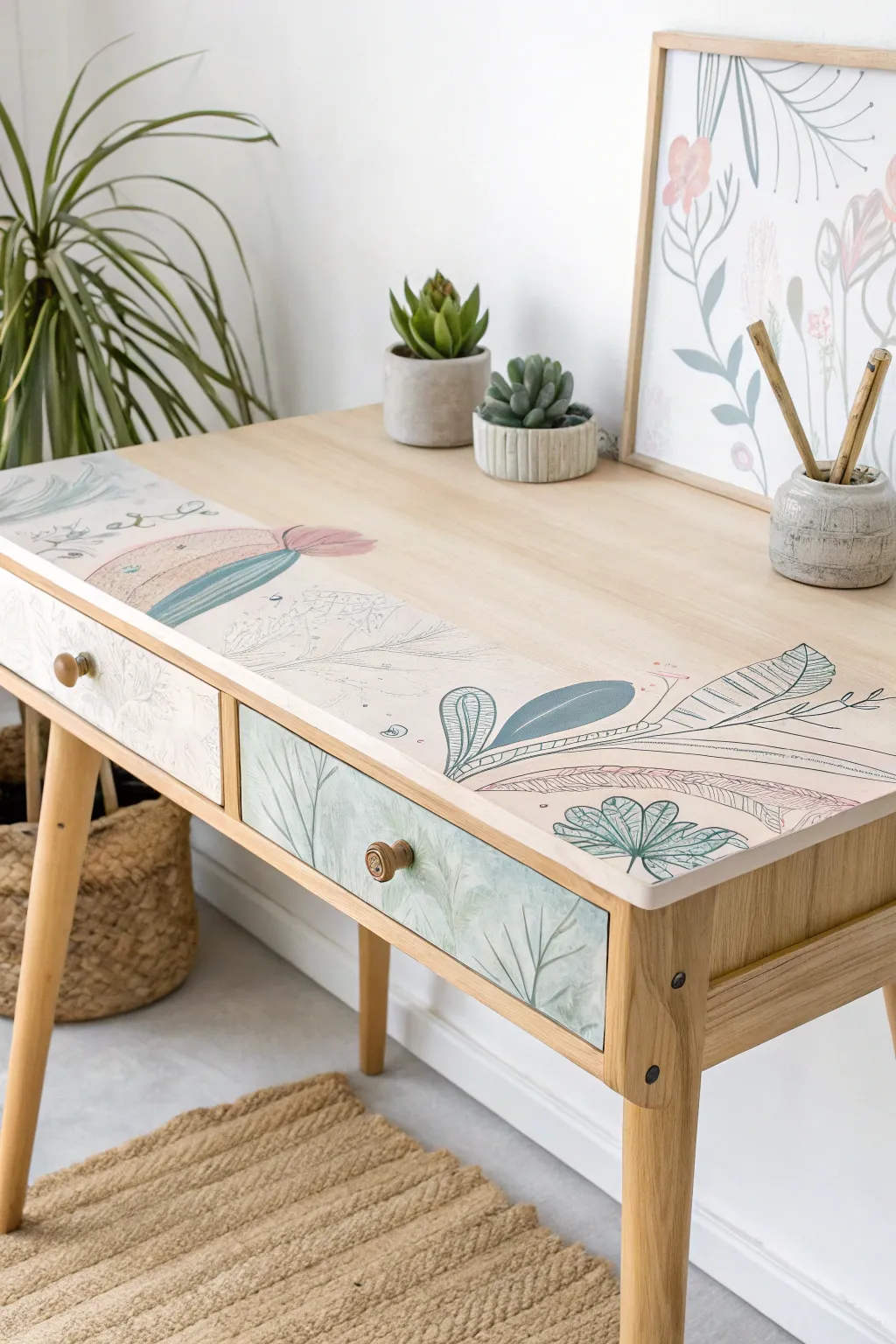Transform your workspace with a splash of artistic flair and minimalist elegance. 🎨✨
