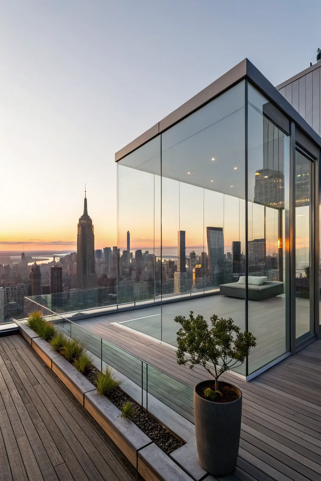 Experience the beauty of unobstructed views with sleek invisible railings.