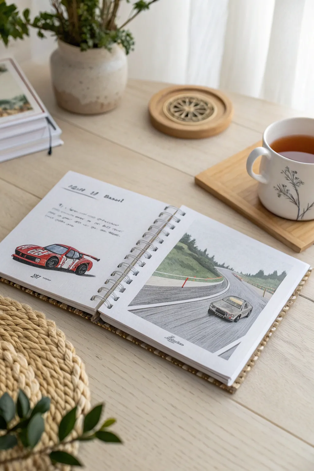 Experience the thrill of the race in a handcrafted flip book that captures the essence of speed and simplicity. #MinimalistArt #BohoVibes
