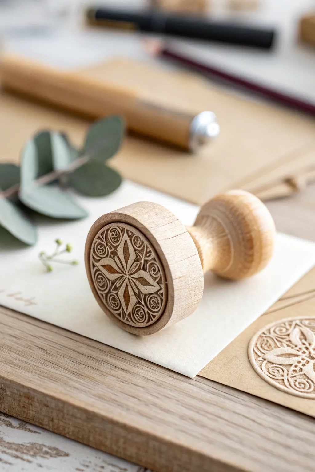 Transform your stationery with artisanal wine cork stamps—where simplicity meets creativity.