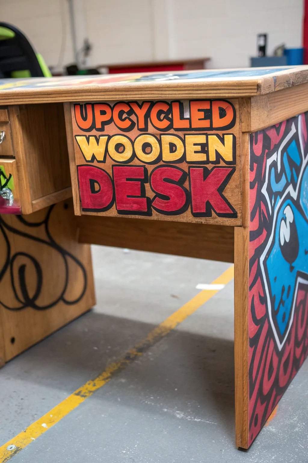 Revitalize your space with a touch of urban flair—experience the art of upcycling with graffiti letters.