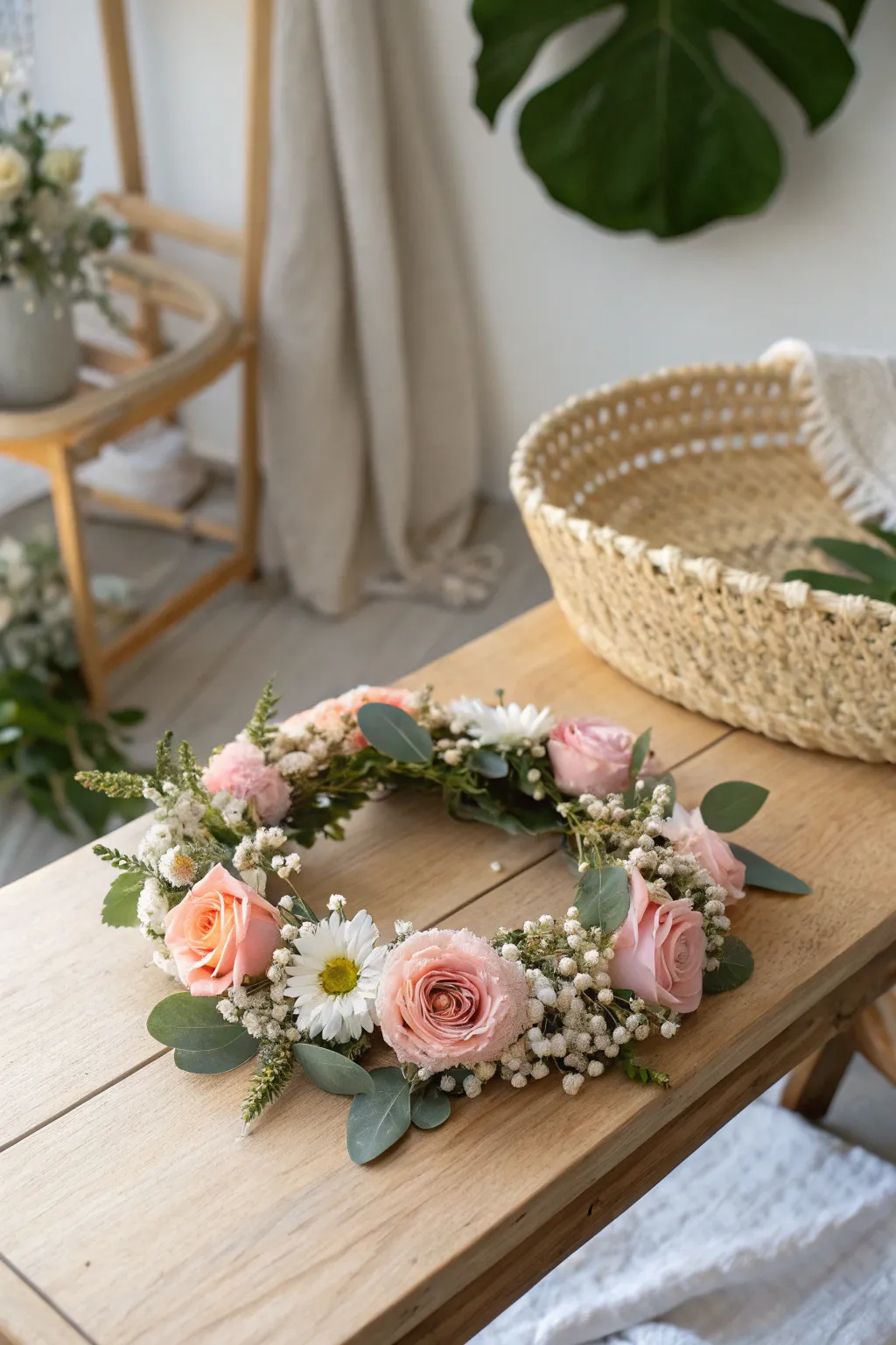 Embrace the beauty of spring with a DIY flower crown that adds a touch of whimsy to your photoshoots.