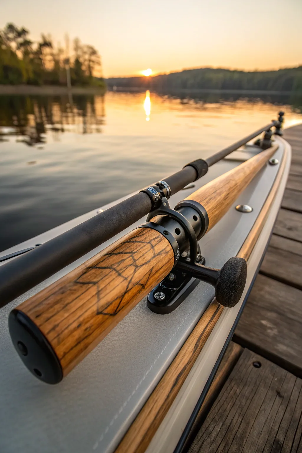 Elevate your kayaking experience with a handcrafted eco-friendly rod holder, blending innovation and sustainability seamlessly.