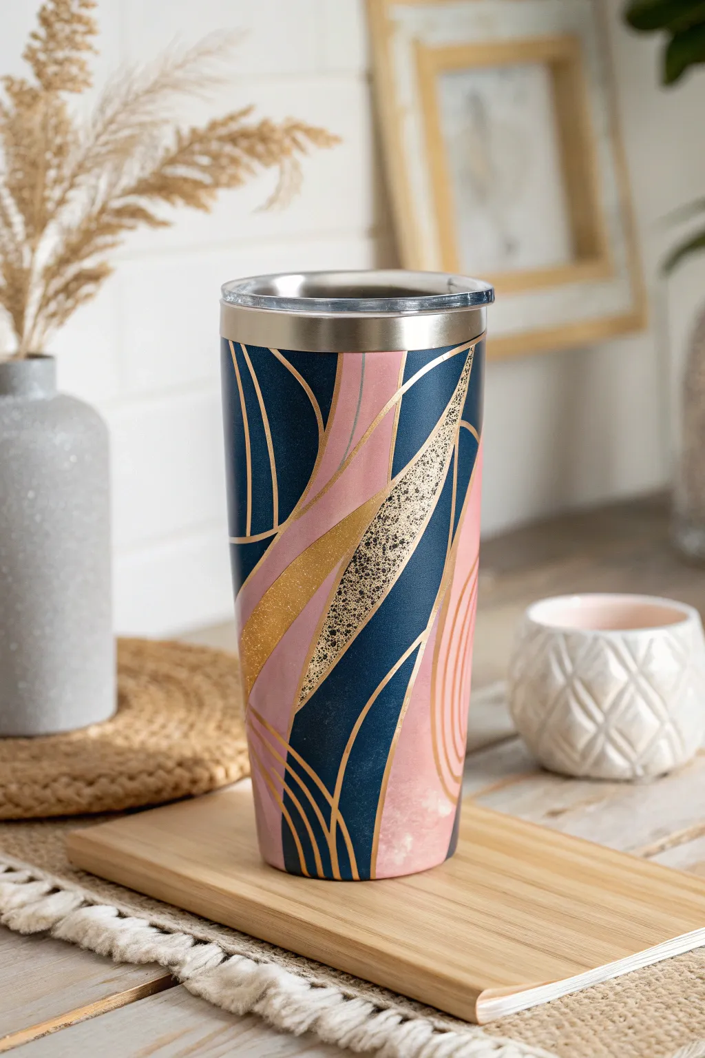 Elevate your daily routine with a touch of artistry and elegance. #MinimalistBeauty #ArtisticTumbler